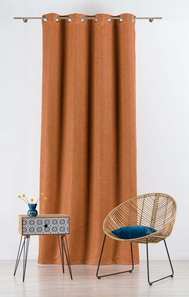 Závěs v měděné barvě 140x260 cm Atacama – Mendola Fabrics Mendola Fabrics