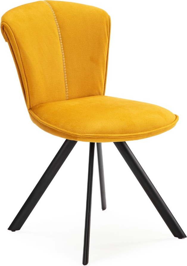 Žluté jídelní židle v sadě 2 ks Simbra – Marckeric Marckeric