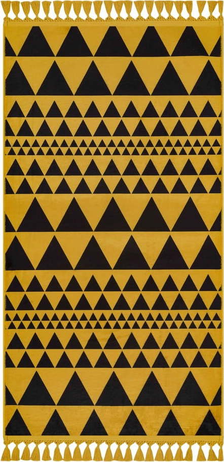 Žlutý pratelný koberec běhoun 200x80 cm - Vitaus Vitaus