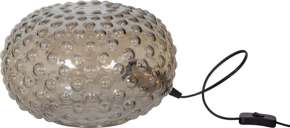Béžová stolní lampa se skleněným stínidlem (výška 20 cm) Soap – BePureHome BePureHome