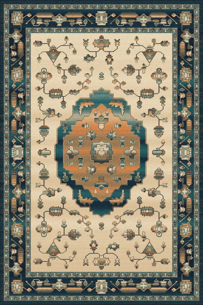 Béžovo-zelený vlněný koberec 200x300 cm Tonati – Agnella Agnella