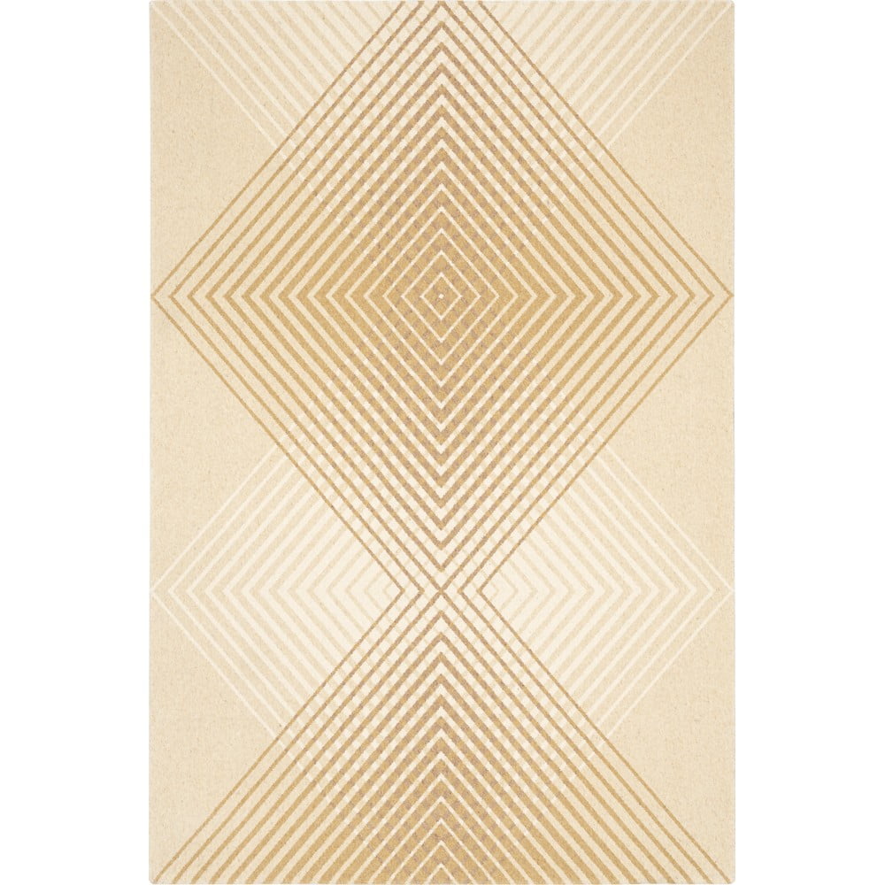 Béžový vlněný koberec 133x180 cm Chord – Agnella Agnella