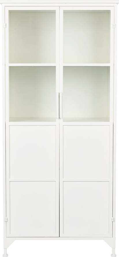Bílá kovová vitrína 35x150 cm Miya – White Label White Label