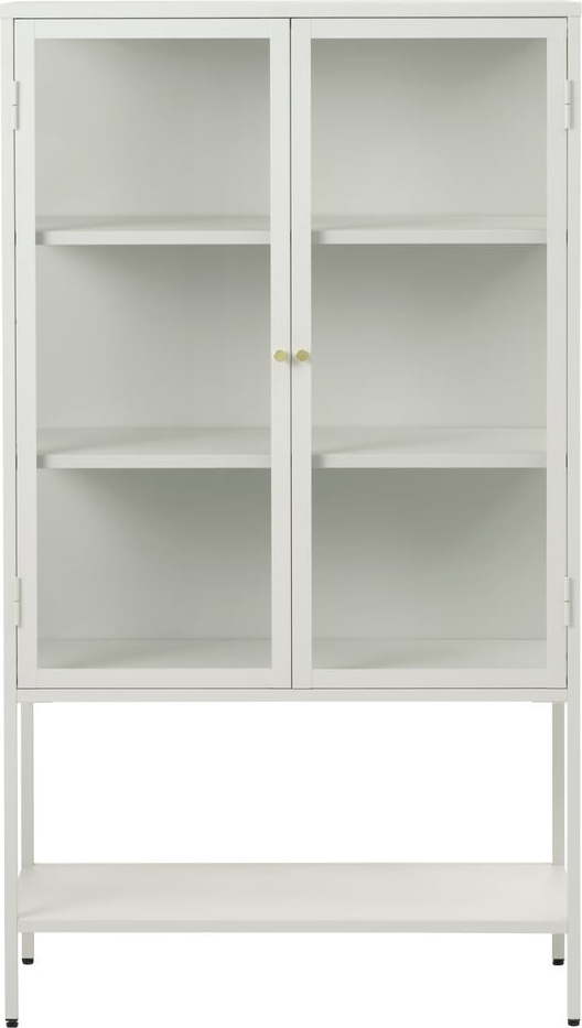 Bílá kovová vitrína 88x132 cm Carmel – Unique Furniture Unique Furniture