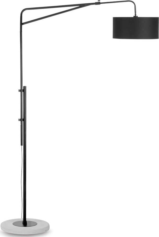 Černo-šedá stojací lampa s kovovým stínidlem (výška 250 cm) Brighton – it's about RoMi IT´S ABOUT RoMi