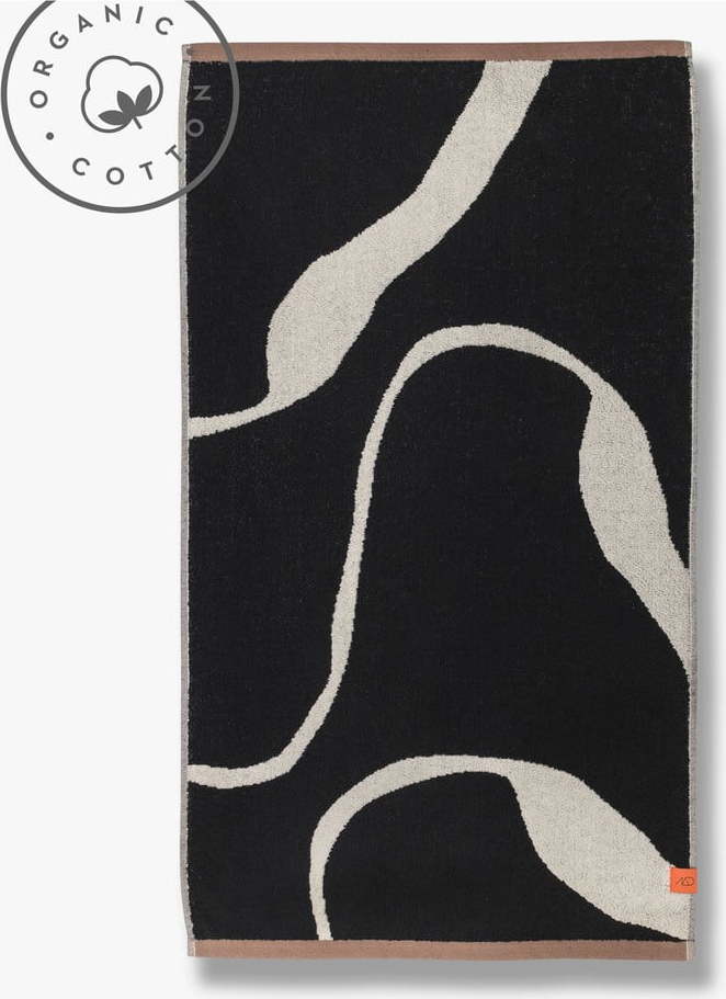 Černobílá osuška z Bio bavlny 70x133 cm Nova Arte – Mette Ditmer Denmark Mette Ditmer Denmark