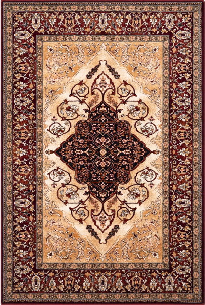 Červený vlněný koberec 133x180 cm Audrey – Agnella Agnella