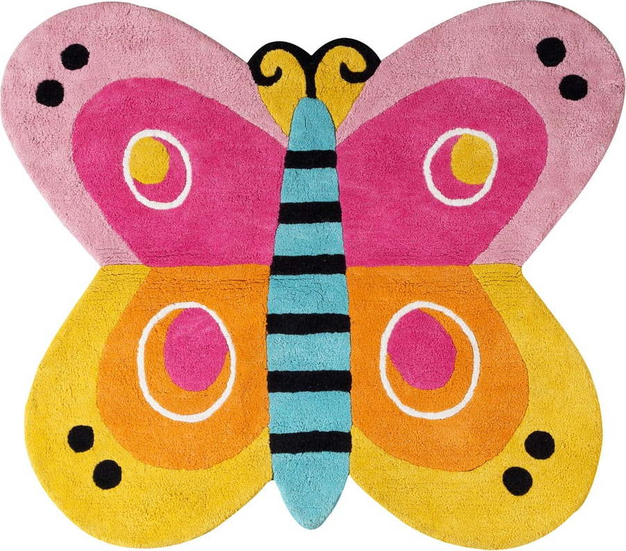 Dětský koberec 80x90 cm Butterfly – Premier Housewares Premier Housewares