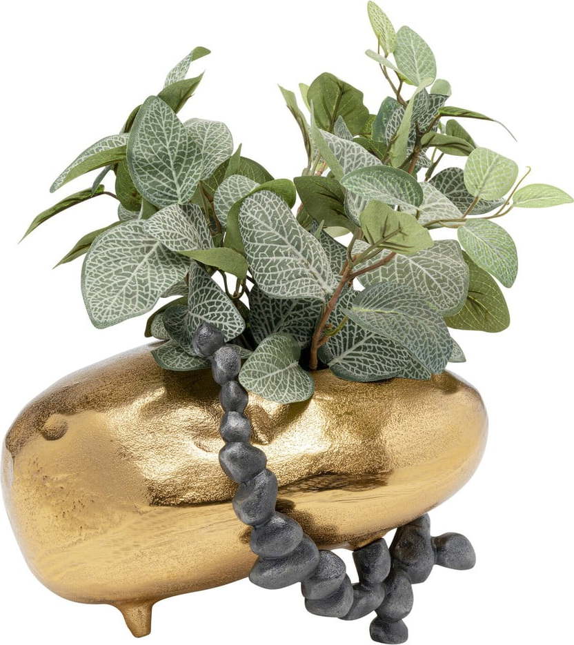 Hliníková ručně vyrobená váza ve zlaté barvě Art Stones – Kare Design Kare Design