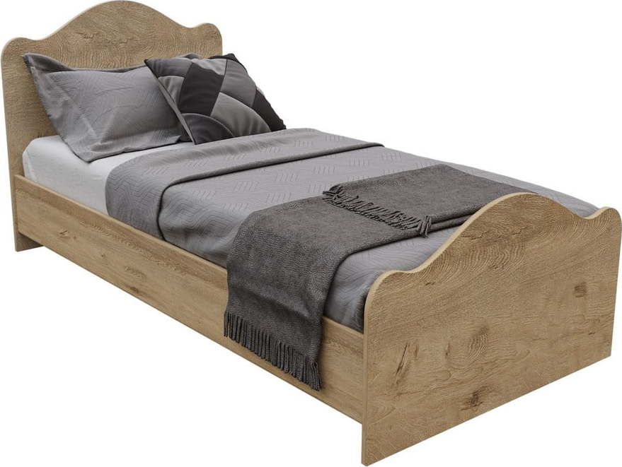 Jednolůžková postel v přírodní barvě 90x190 cm Lefkas – Kalune Design Kalune Design