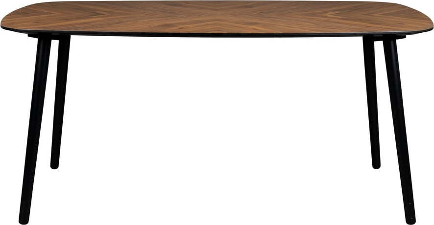 Jídelní stůl s deskou v dekoru ořechového dřeva 90x165 cm Clover – Dutchbone Dutchbone