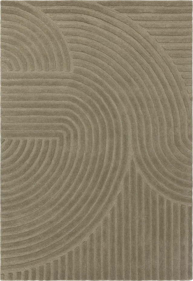 Khaki vlněný koberec 120x170 cm Hague – Asiatic Carpets Asiatic Carpets