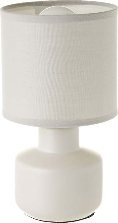 Krémová keramická stolní lampa s textilním stínidlem (výška 22 cm) – Casa Selección Casa Selección