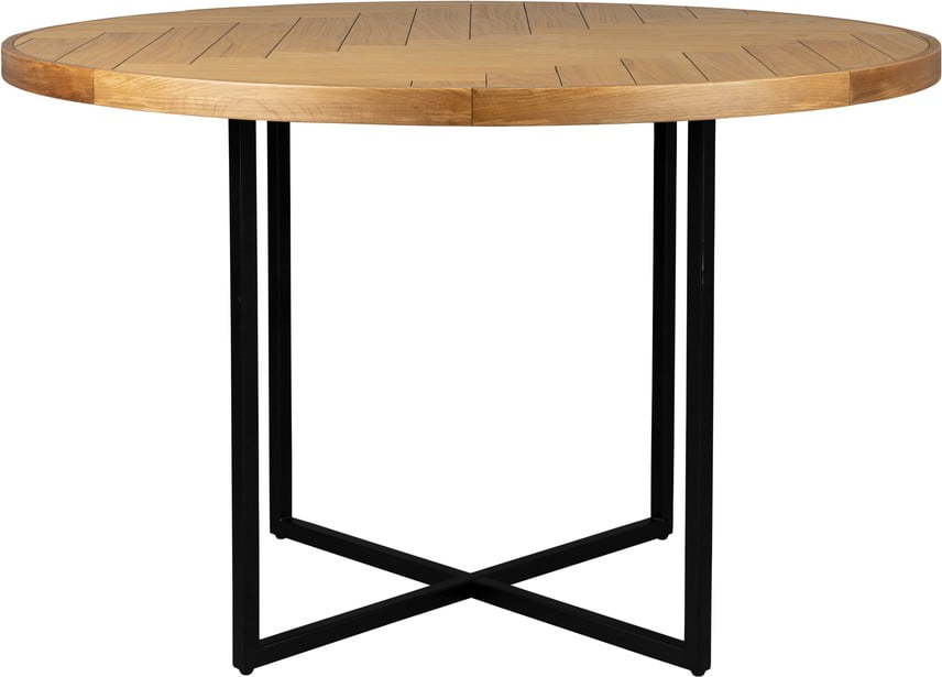 Kulatý jídelní stůl s deskou v dubovém dekoru ø 120 cm Class – Dutchbone Dutchbone