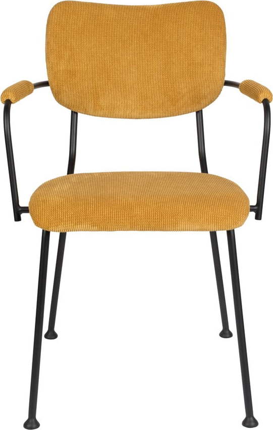 Okrově žluté jídelní židle v sadě 2 ks Benson – Zuiver Zuiver