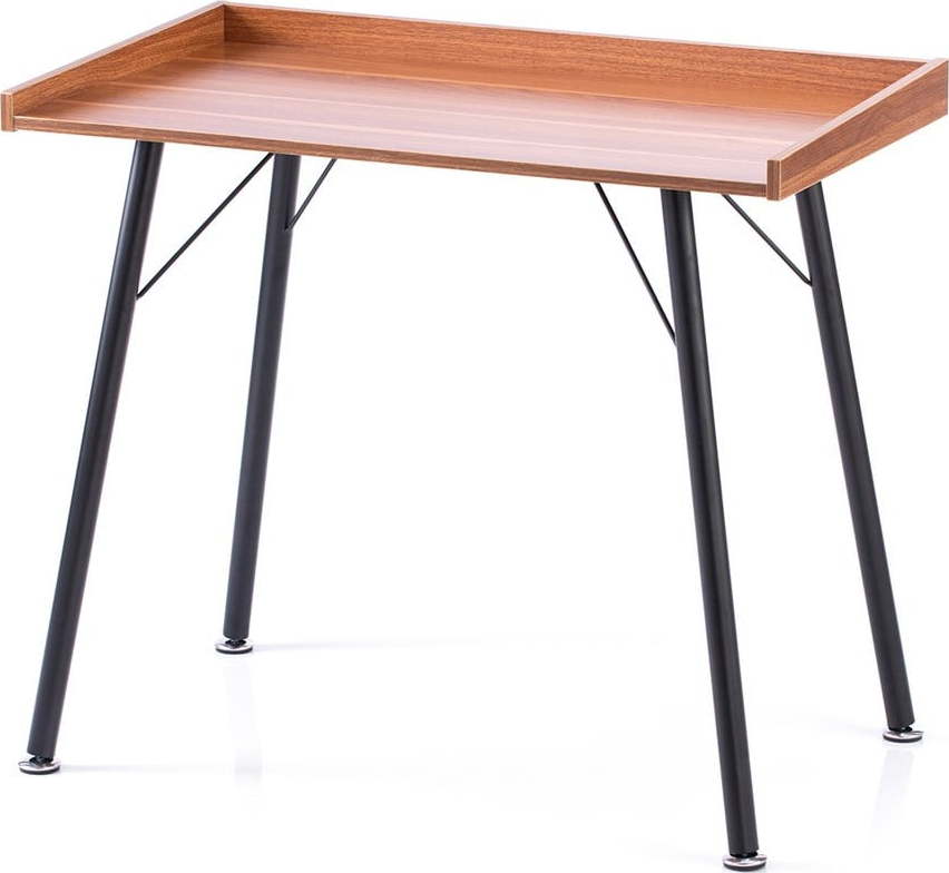 Pracovní stůl s deskou v dekoru ořechového dřeva 50x90 cm Fey – Homede HOMEDE