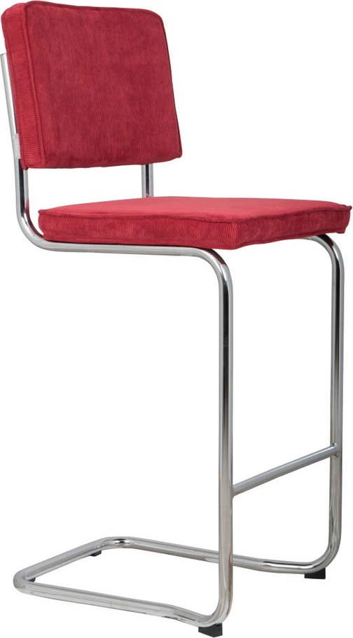 Růžová barová židle 113 cm Ridge Rib – Zuiver Zuiver