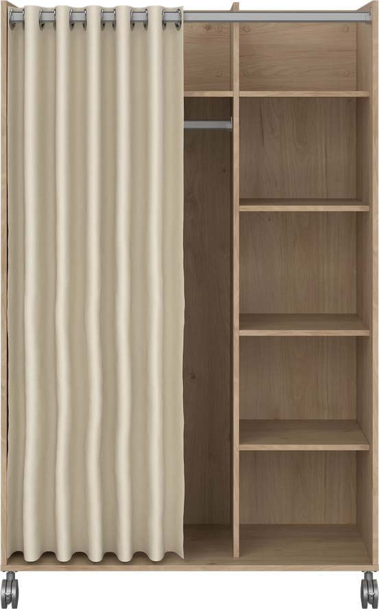 Šatní skříň v dekoru dubu v bílo-béžové barvě 100x160 cm Kit – Tvilum Tvilum