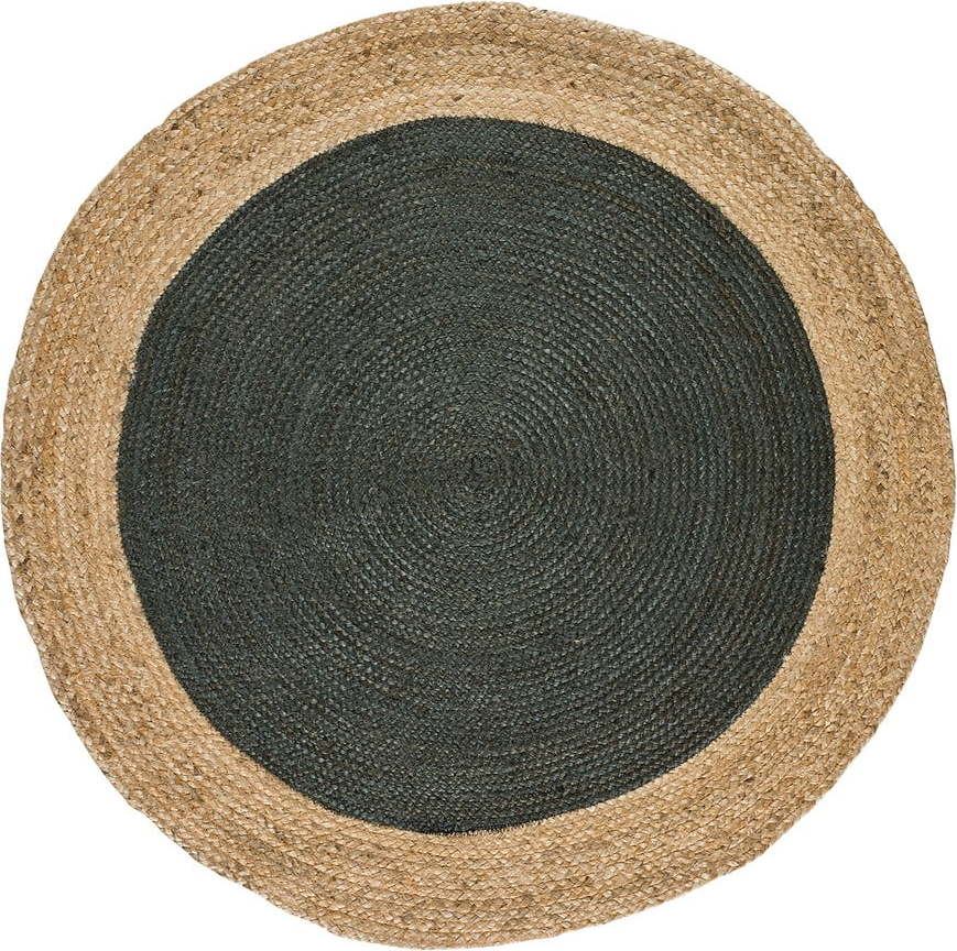 Šedo-přírodní barvě kulatý koberec ø 120 cm Mahon – Universal Universal