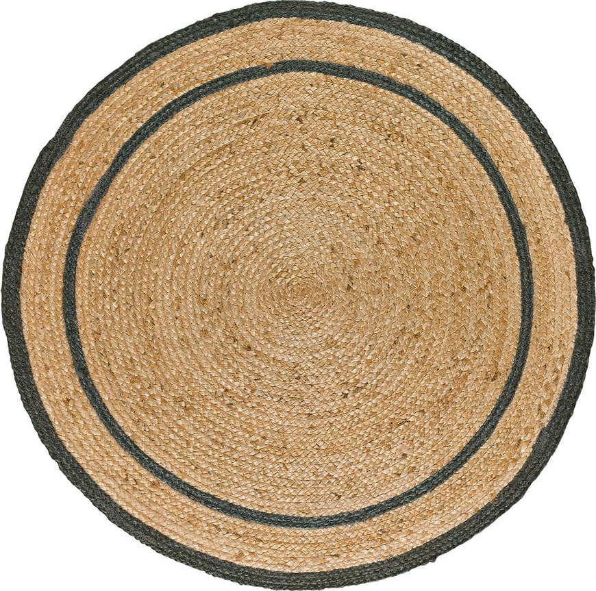Šedo-přírodní barvě kulatý koberec ø 120 cm Mahon – Universal Universal
