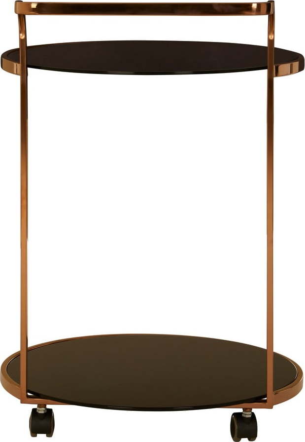 Servírovací stolek na kolečkách se skleněnou deskou ø 50 cm Ackley – Premier Housewares Premier Housewares