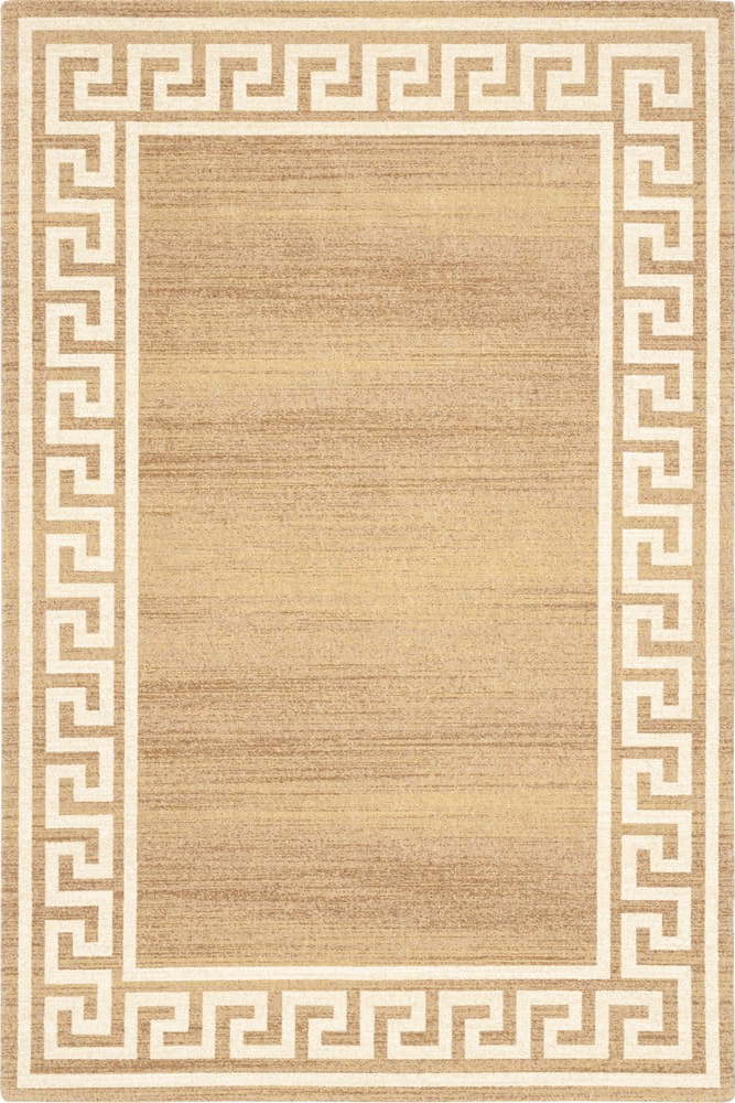 Světle hnědý vlněný koberec 100x180 cm Cesar – Agnella Agnella