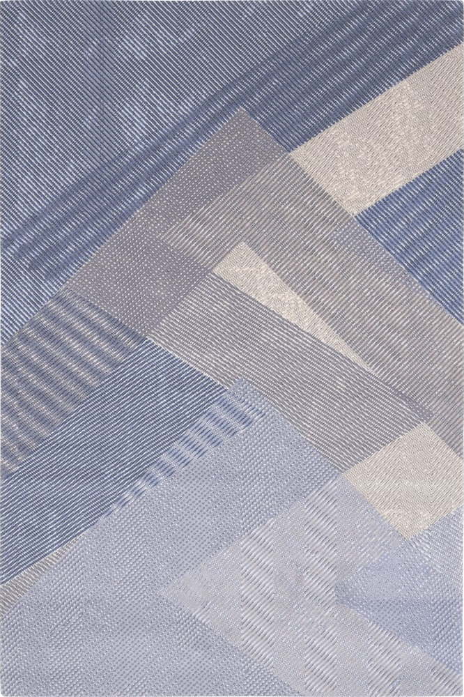 Světle modrý vlněný koberec 160x240 cm Mesh – Agnella Agnella