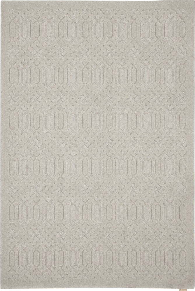 Světle šedý vlněný koberec 133x190 cm Dive – Agnella Agnella