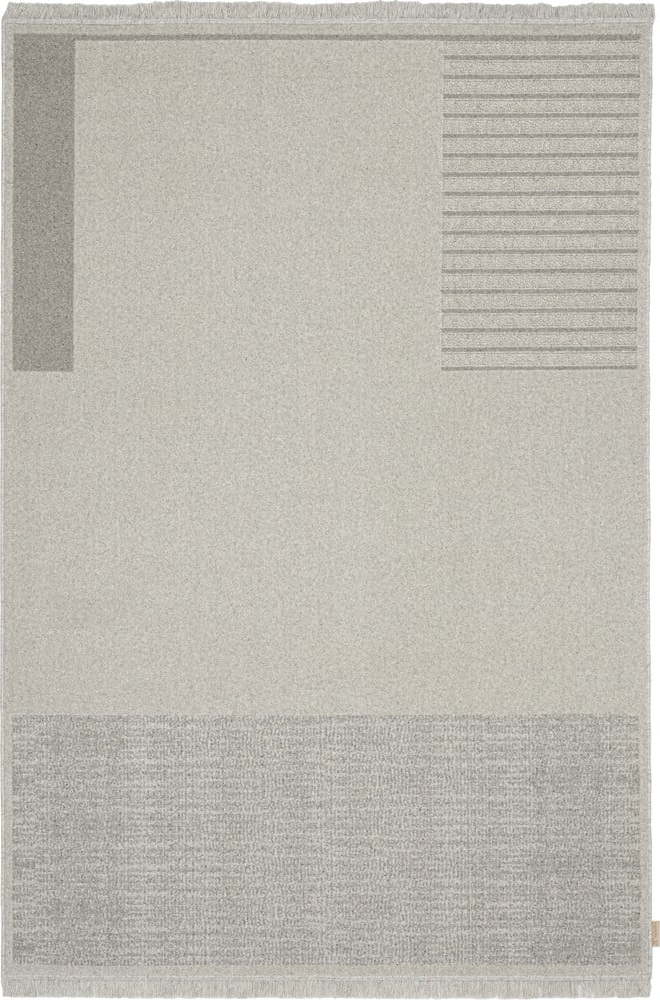 Světle šedý vlněný koberec 133x190 cm Nizer – Agnella Agnella