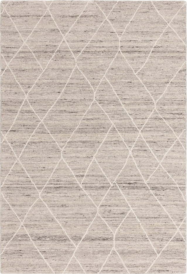 Světle šedý vlněný koberec 200x290 cm Noah – Asiatic Carpets Asiatic Carpets
