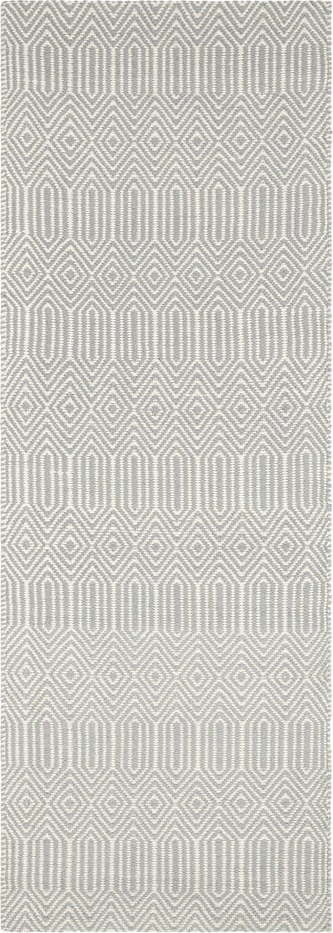 Světle šedý vlněný koberec běhoun 66x200 cm Sloan – Asiatic Carpets Asiatic Carpets