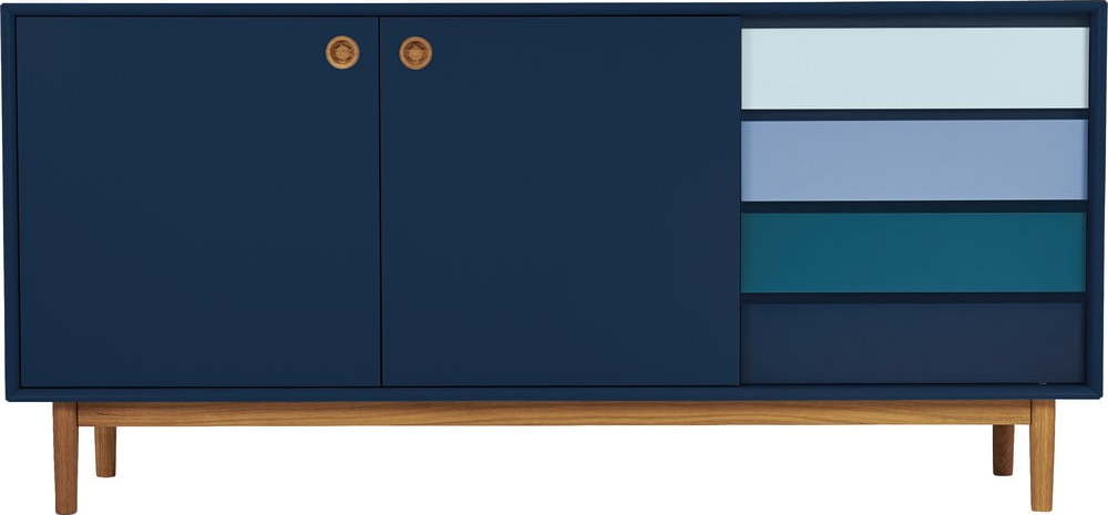 Tmavě modrá nízká komoda 170x80 cm Color Box – Tom Tailor Tom Tailor