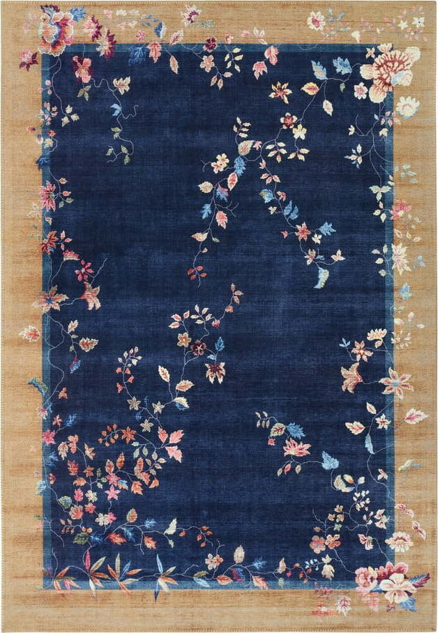 Tmavě modro-béžový koberec 200x290 cm Amira – Hanse Home Hanse Home