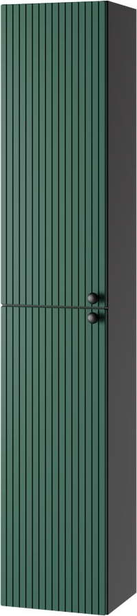 Zeleno-antracitová vysoká závěsná koupelnová skříňka 30x160 cm Asti – STOLKAR Stolkar
