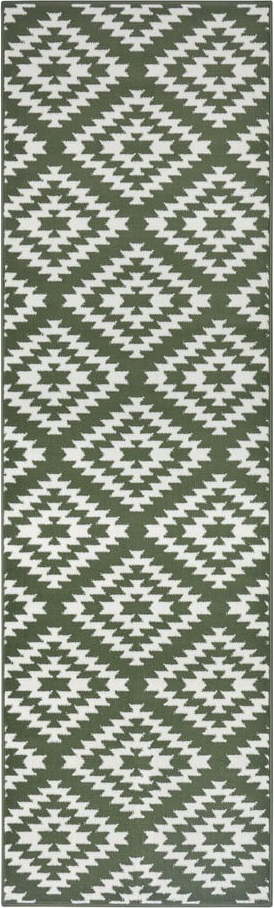 Zelený koberec běhoun 300x80 cm Nordic - Hanse Home Hanse Home
