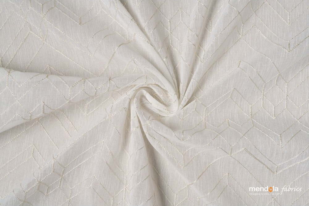 Bílá záclona 140x260 cm Diamante – Mendola Fabrics Mendola Fabrics