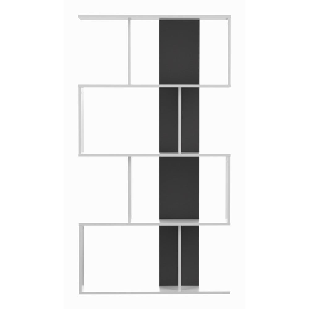 Černo-bílá knihovna 89x165 cm Sigma – TemaHome TemaHome