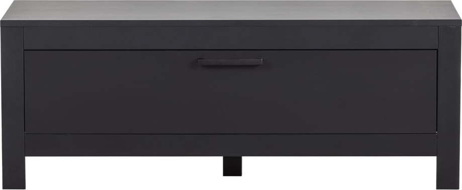 Černý TV stolek z borovicového dřeva 120x45 cm Bonk – Basiclabel BASICLABEL