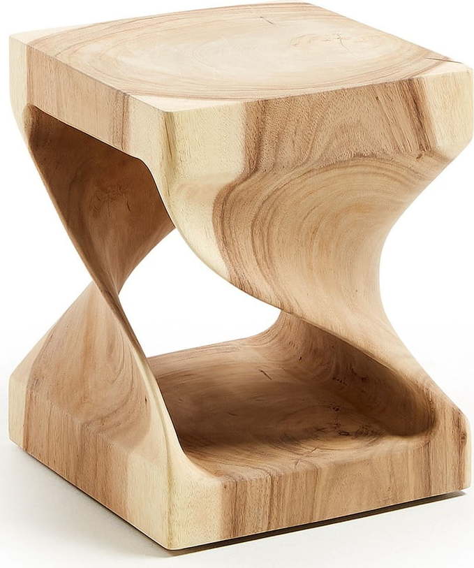 Odkládací stolek z masivu munggur 30x30 cm Hakon – Kave Home Kave Home