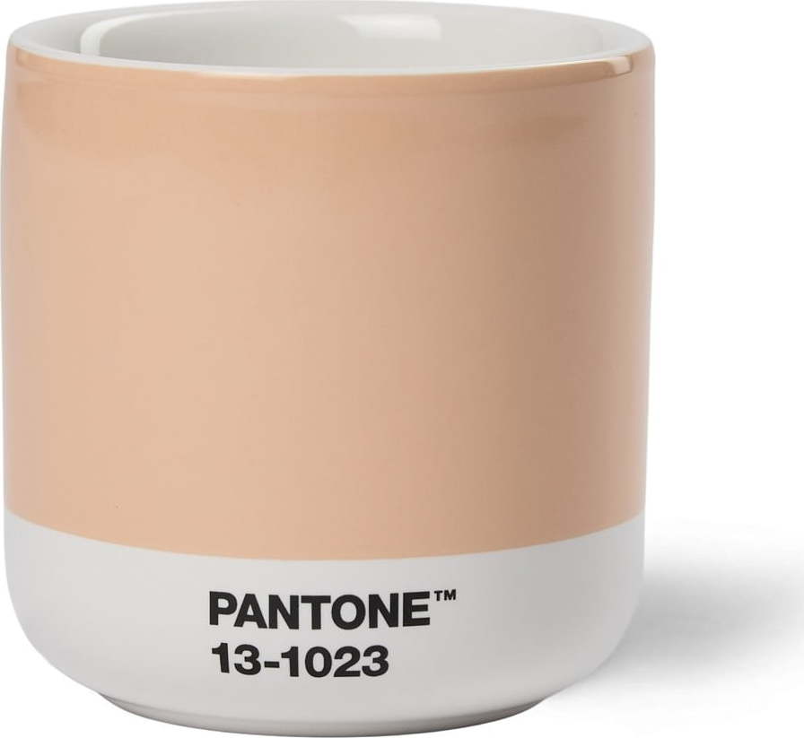 Oranžový keramický termohrnek 175 ml Cortado Peach Fuzz 13-1023 – Pantone Pantone