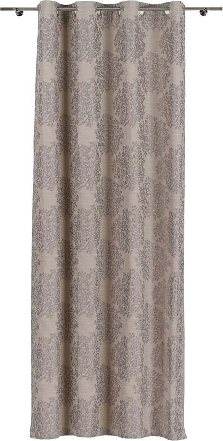 Šedo-hnědý závěs 140x245 cm Kansai – Mendola Fabrics Mendola Fabrics