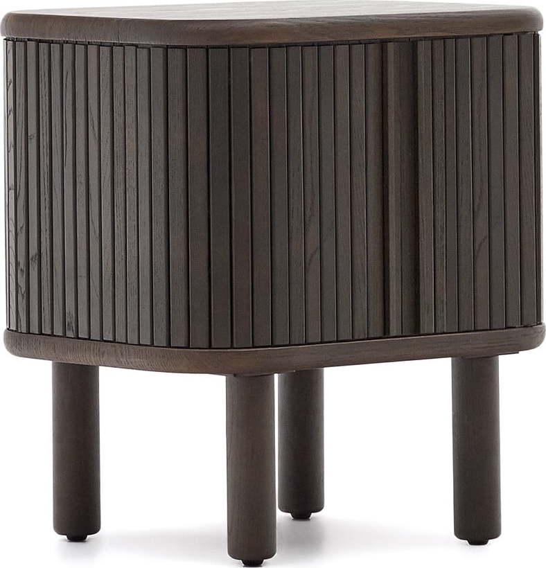 Tmavě hnědý noční stolek Mailen – Kave Home Kave Home