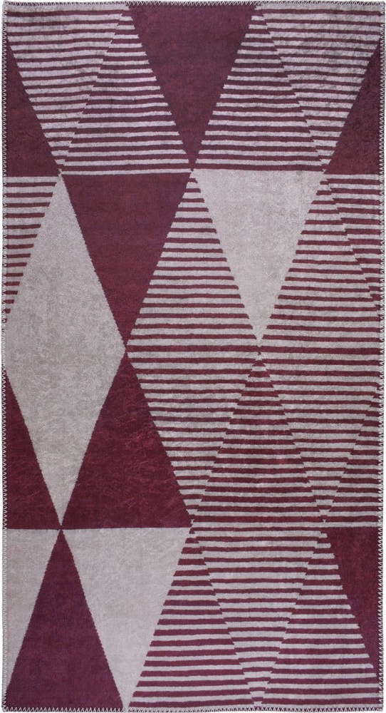 Vínový pratelný koberec 50x80 cm – Vitaus Vitaus