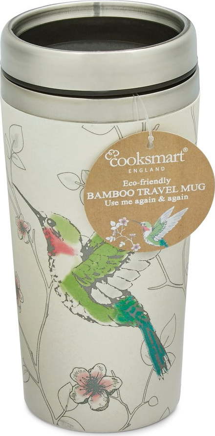 Zeleno-šedý cestovní hrnek 500 ml Hummingbirds – Cooksmart ® Cooksmart
