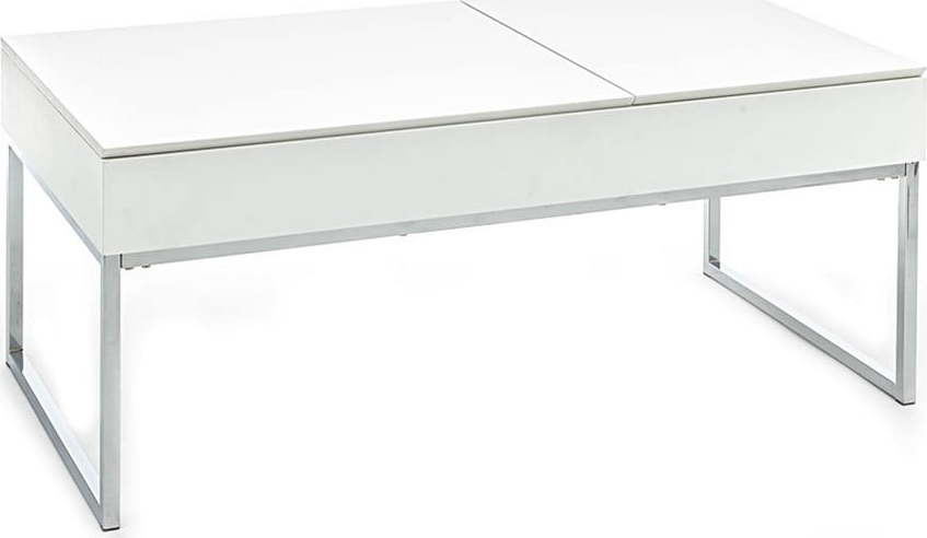 Bílý konferenční stolek s bílou deskou 60x110 cm Celinda – Tomasucci Tomasucci