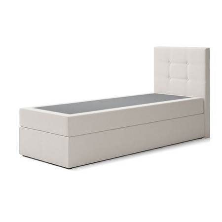 Čalouněná postel DALMINE s pružinovou matrací rozměr 80x200 cm Béžová Pravá strana otvírání SG nabytek