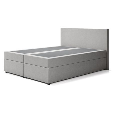Čalouněná postel IMOLA s pružinovou matrací 180x200 cm Světle šedá SG nabytek