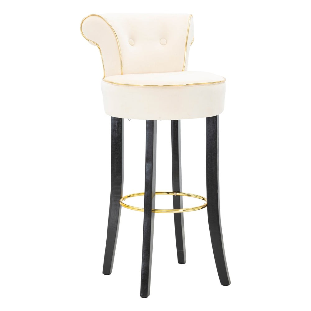 Krémová sametová barová židle 96 cm Luxy – Mauro Ferretti Mauro Ferretti