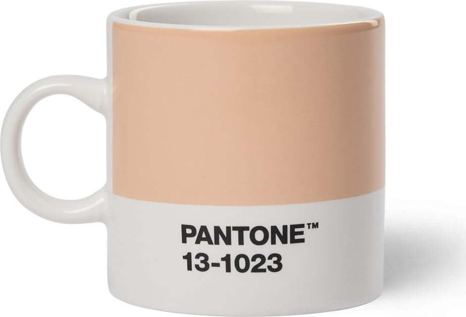 Oranžový keramický hrnek na espresso 120 ml Peach Fuzz 13-1023 – Pantone Pantone
