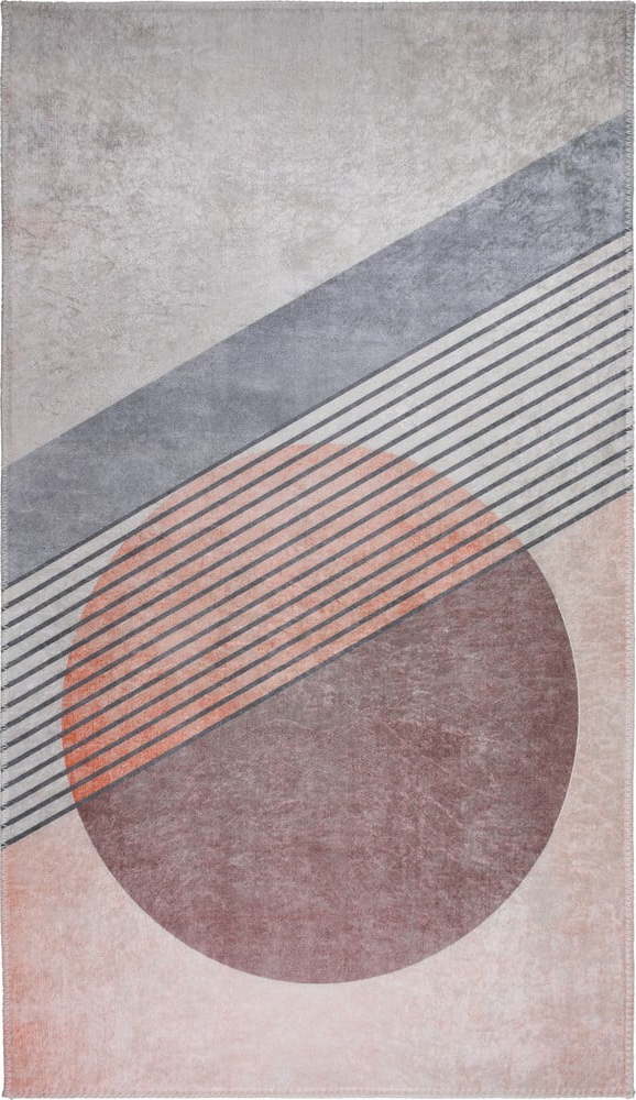 Pratelný koberec ve světle růžovo-šedé barvě 120x160 cm – Vitaus Vitaus